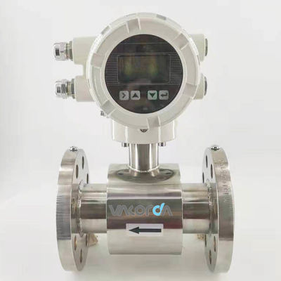 น้ำร้อน 2 นิ้ว DN2400 Mag Flow Meter เครื่องวัดการไหลของแม่เหล็กไฟฟ้า แสดงผล Convertor